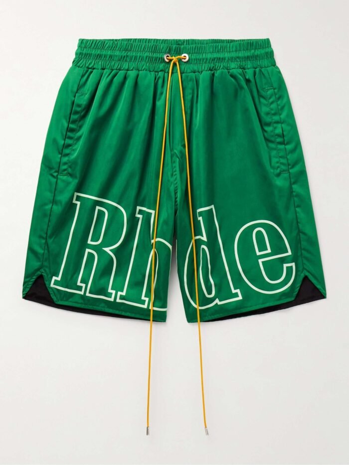 rhude-green-shorts